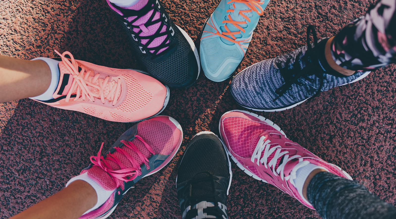 colorful tennis shoes